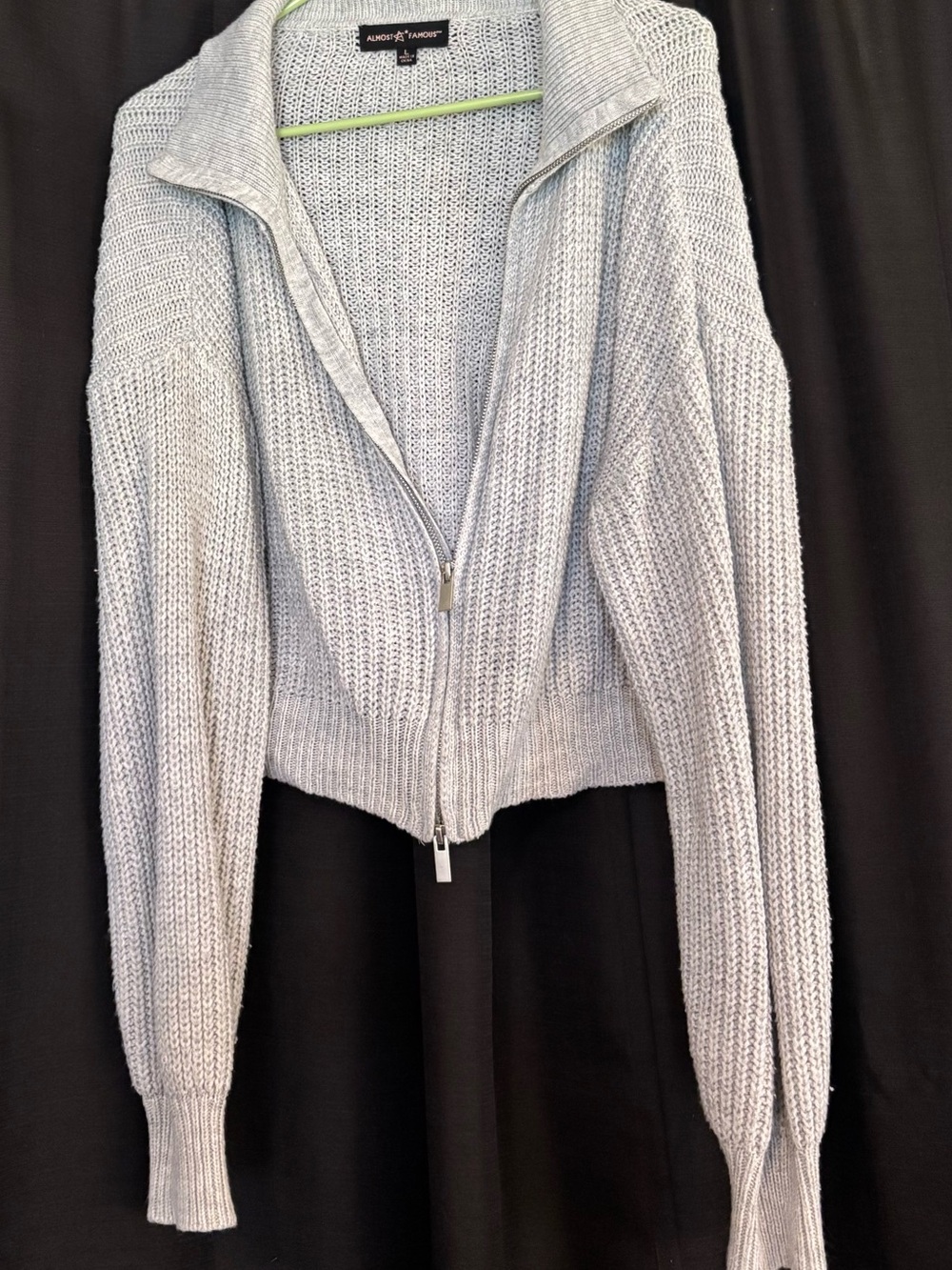 Almost Famous Gray Knit Sweater